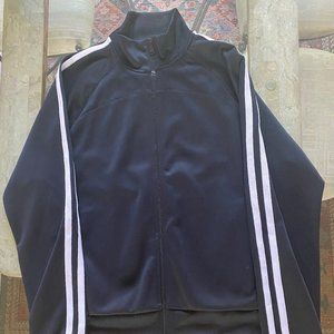 Black Double Striped Track Jacket